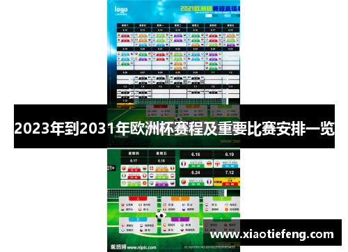 2023年到2031年欧洲杯赛程及重要比赛安排一览