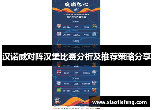 汉诺威对阵汉堡比赛分析及推荐策略分享